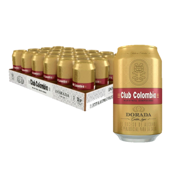 Cerveza Club Colombia en lata 24 pack
