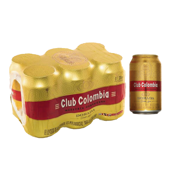 Cerveza Club Colombia en lata sixpack