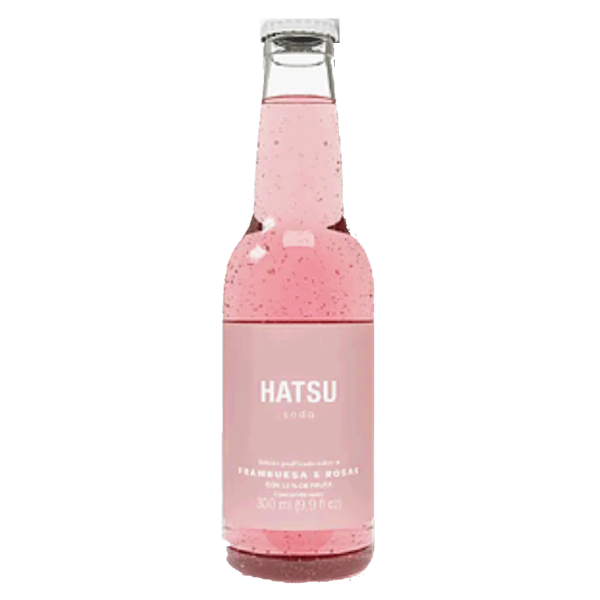 Soda hatsu frambuesa y rosas